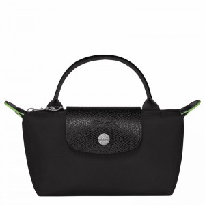 Longchamp Le Pliage Green Pouch with handle - Recycled canvas Black USA | 34175919001-