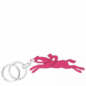 Longchamp Le Pliage Key rings - Leather Fuchsia USA | 36075H17J13