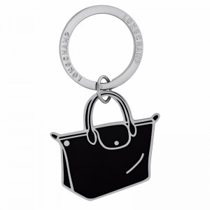 Longchamp Le Pliage Key rings - Metal Black USA | 36070MET001