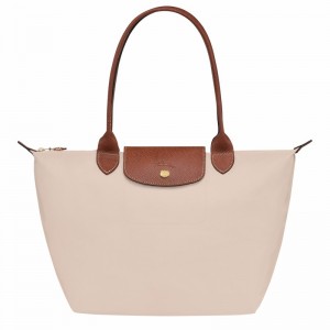 Longchamp Le Pliage Original M Tote bag - Recycled canvas White USA | L2605089P71