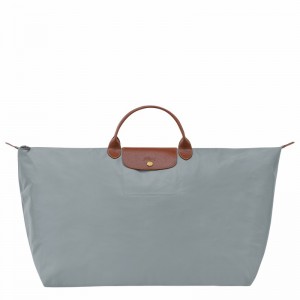 Longchamp Le Pliage Original M Travel bag - Recycled canvas Grey USA | L1625089P80-