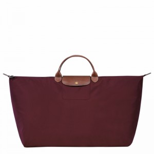 Longchamp Le Pliage Original M Travel bag - Recycled canvas Burgundy USA | L1625089P87-