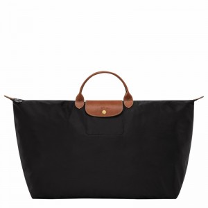 Longchamp Le Pliage Original M Travel bag - Recycled canvas Black USA | L1625089001