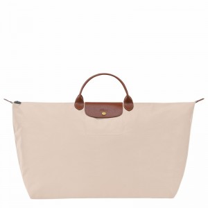 Longchamp Le Pliage Original M Travel bag - Recycled canvas White USA | L1625089P71