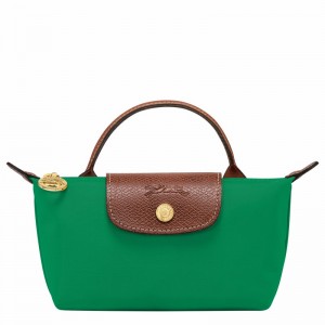 Longchamp Le Pliage Original Pouch with handle - Recycled canvas Green USA | 34175089P88-