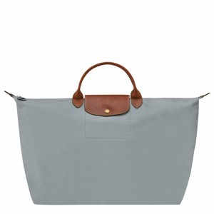 Longchamp Le Pliage Original S Travel bag - Recycled canvas Grey USA | L1624089P80-