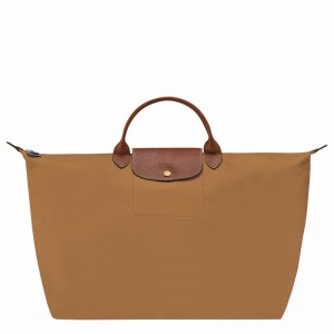 Longchamp Le Pliage Original S Travel bag - Recycled canvas Khaki USA | L1624089P86