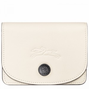 Longchamp Le Pliage Xtra Card holder - Leather White USA | 30039987037-