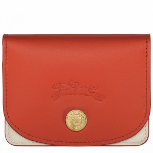 Longchamp Le Pliage Xtra Card holder - Leather Orange USA | 30039HFJ685