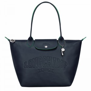 Longchamp Le Pliage Xtra M Tote bag - Leather Navy USA | L2605HEY556