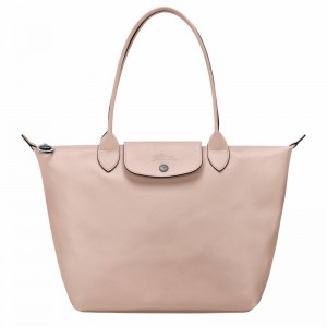 Longchamp Le Pliage Xtra M Tote bag - Leather Beige USA | L2605987542