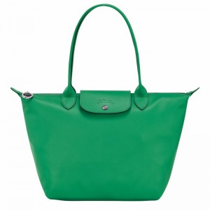 Longchamp Le Pliage Xtra M Tote bag - Leather Green USA | L2605987249