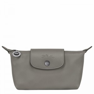 Longchamp Le Pliage Xtra Pouch - Leather Grey USA | 34174987P55-