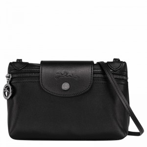 Longchamp Le Pliage Xtra XS Crossbody bag - Leather Black USA | 10188987001