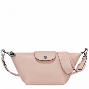 Longchamp Le Pliage Xtra XS Crossbody bag - Leather Beige USA | 10212987542