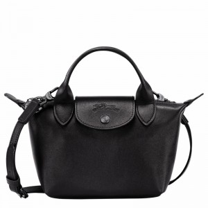 Longchamp Le Pliage Xtra XS Handbag - Leather Bag Black | L1500987001