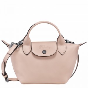 Longchamp Le Pliage Xtra XS Handbag - Leather Beige USA | L1500987542