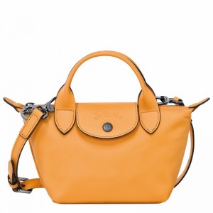 Longchamp Le Pliage Xtra XS Handbag - Leather Apricot USA | L1500987222