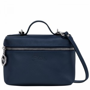 Longchamp Le Pliage Xtra XS Vanity - Leather Navy USA | 10187987556