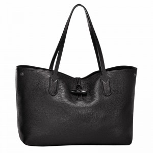 Longchamp Le Roseau Essential L Tote bag - Leather Black USA | L2686968001