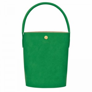 Longchamp ÉPURE S Bucket bag - Leather Green USA | 10161HYZ129