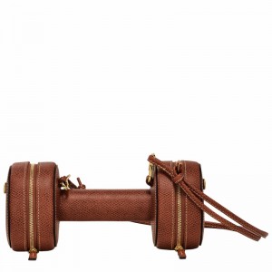 Longchamp ÉPURE S Crossbody bag - Leather Brown USA | 10251HYZ035