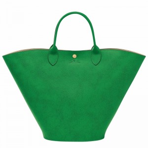 Longchamp ÉPURE XL Tote bag - Leather Green USA | 10260HYZ129