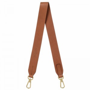 Longchamp Shoulder strap - Leather Brown USA | 34208H93003-