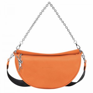 Longchamp Smile S Crossbody bag - Leather Orange USA | 10224HDS217