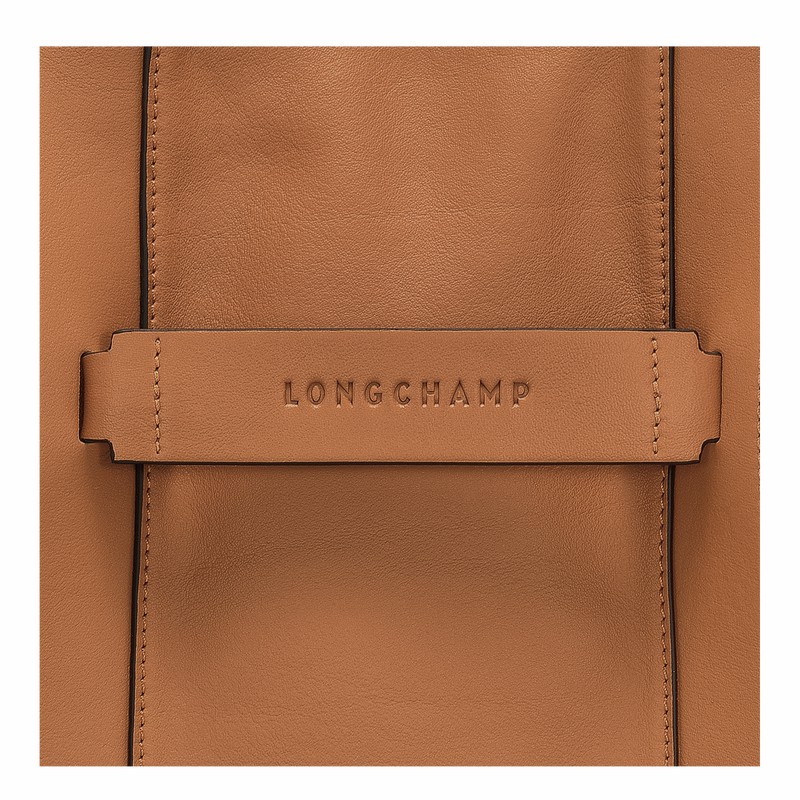 Longchamp 3D L Tote bag - Leather Beige USA | 20052HCV016