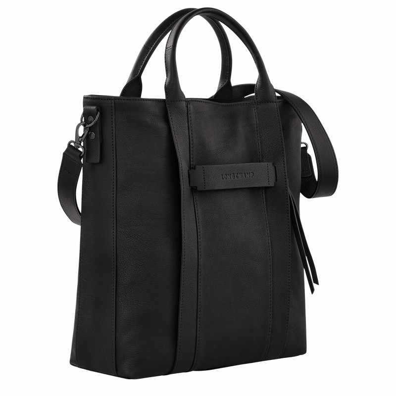 Longchamp 3D L Tote bag - Leather Black USA | 20052HCV001