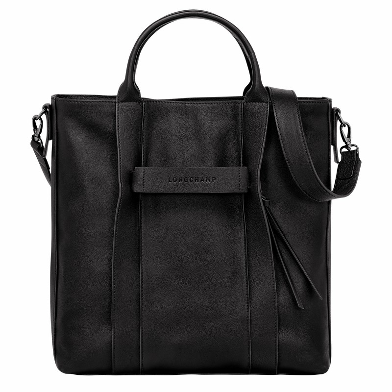 Longchamp 3D L Tote bag - Leather Black USA | 20052HCV001