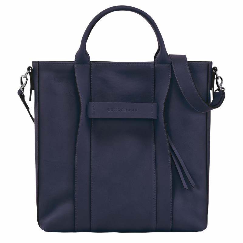 Longchamp 3D L Tote bag - Leather Navy USA | 20052HCV645