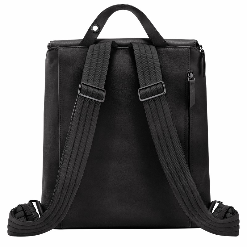 Longchamp 3D M Backpack - Leather Black USA | 10243HCV001