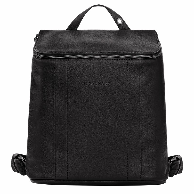 Longchamp 3D M Backpack - Leather Black USA | 10243HCV001