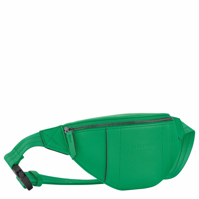 Longchamp 3D S Belt bag - Leather Green USA | 20054HCV129