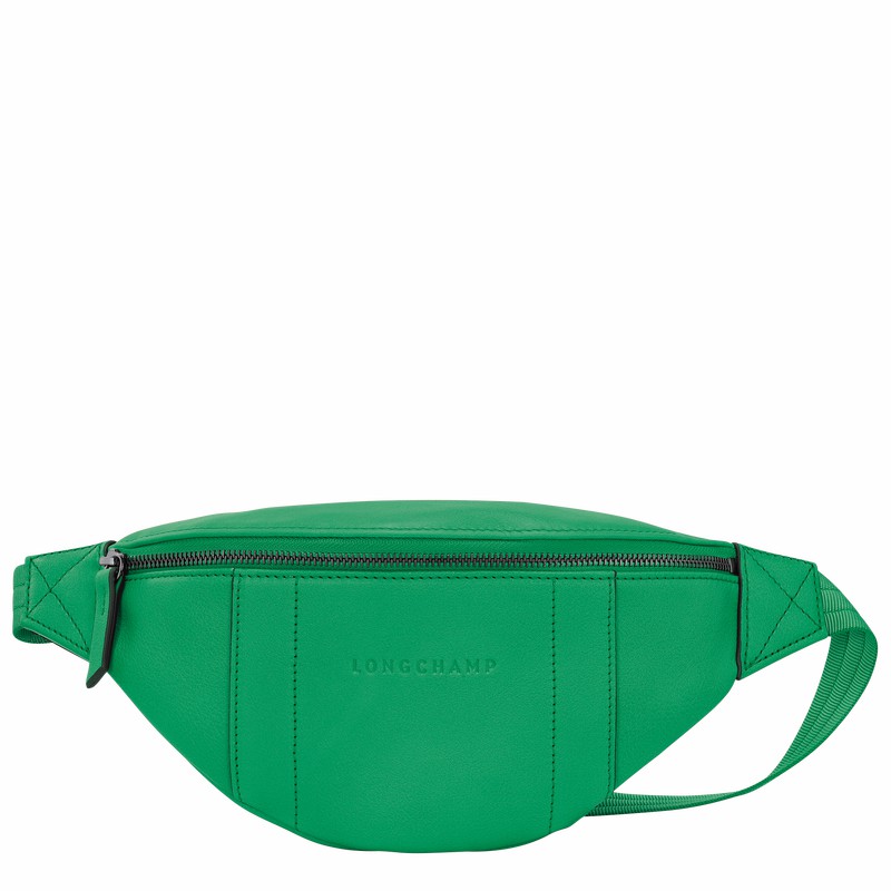 Longchamp 3D S Belt bag - Leather Green USA | 20054HCV129