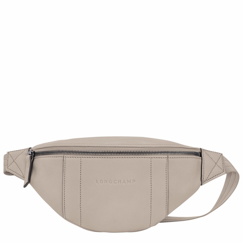 Longchamp 3D S Belt bag - Leather Grey USA | 20054HCV299