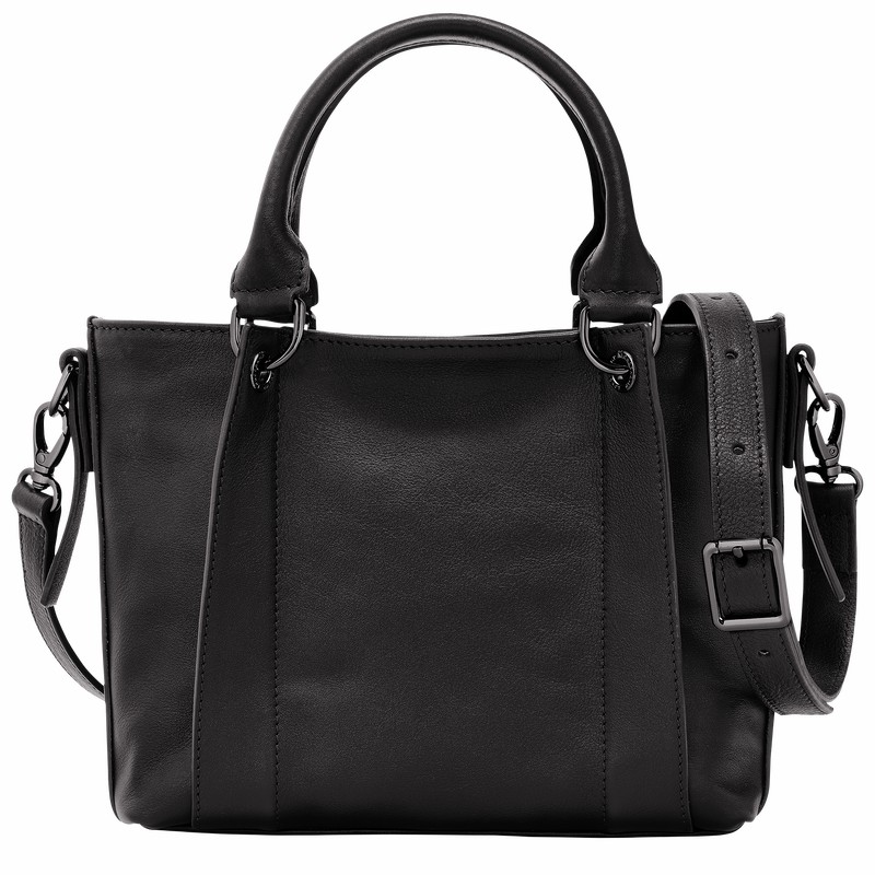 Longchamp 3D S Handbag - Leather Bag Black | 10197HCV001