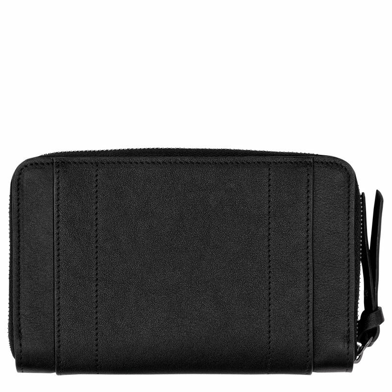 Longchamp 3D Wallet - Leather Black USA | L3622HCV001