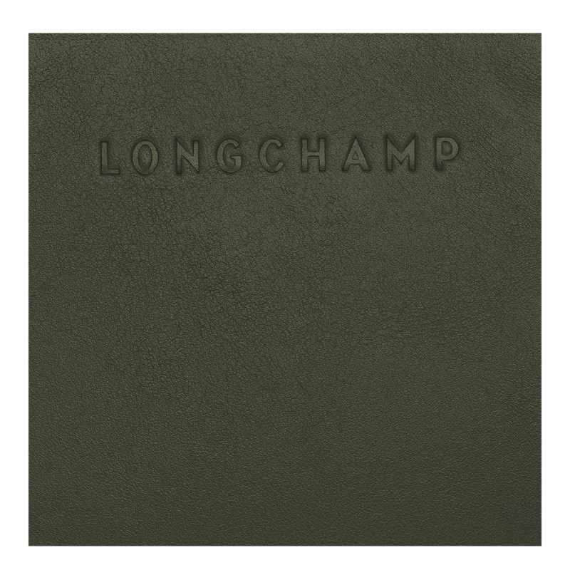 Longchamp 3D Wallet - Leather Khaki USA | L3622HCV292