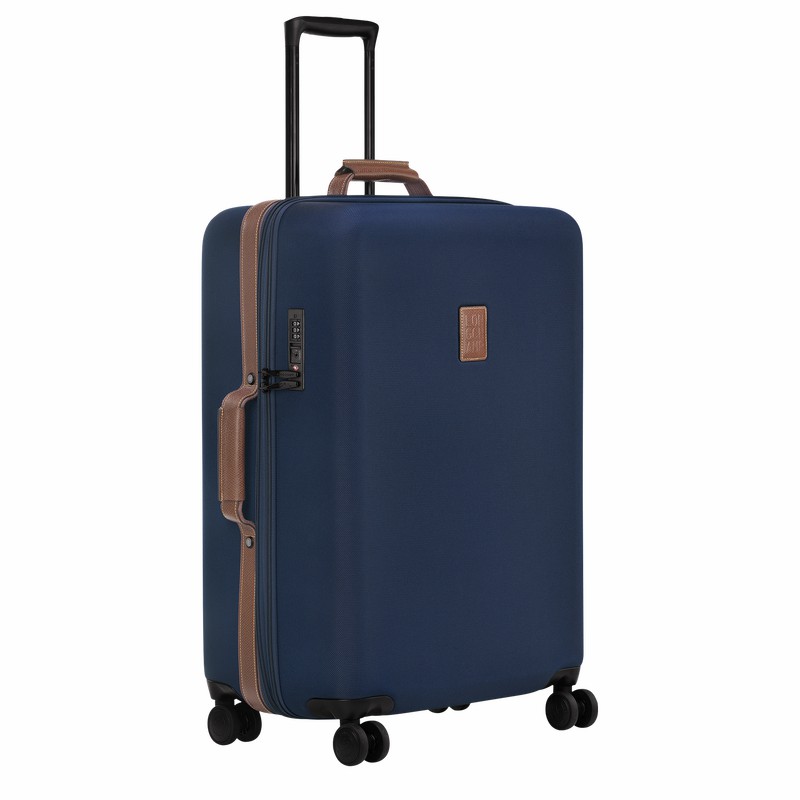 Longchamp Boxford L Suitcase - Recycled canvas Blue USA | 24018080127-