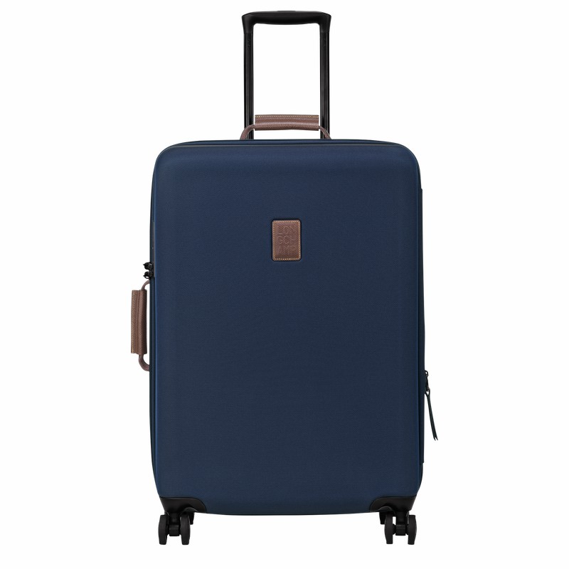 Longchamp Boxford L Suitcase - Recycled canvas Blue USA | 24018080127-