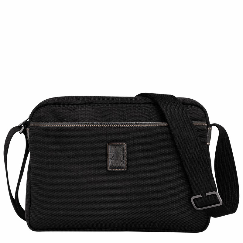 Longchamp Boxford M Camera bag - Recycled canvas Black USA | 20053080001