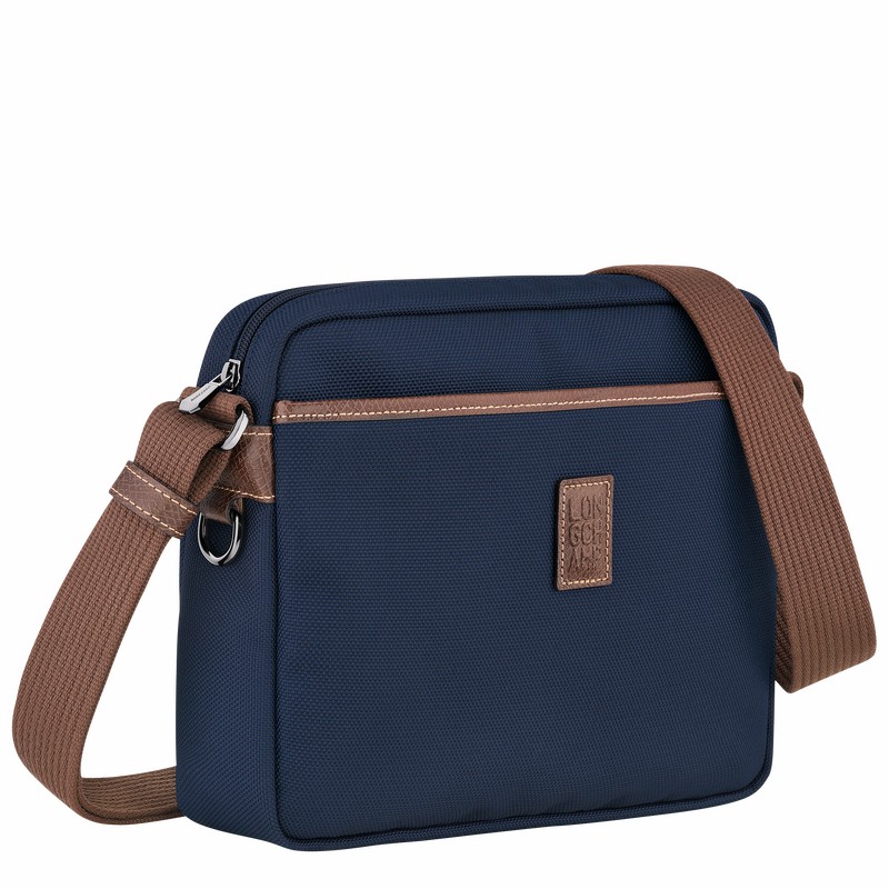 Longchamp Boxford M Camera bag - Recycled canvas Blue USA | 20053080127