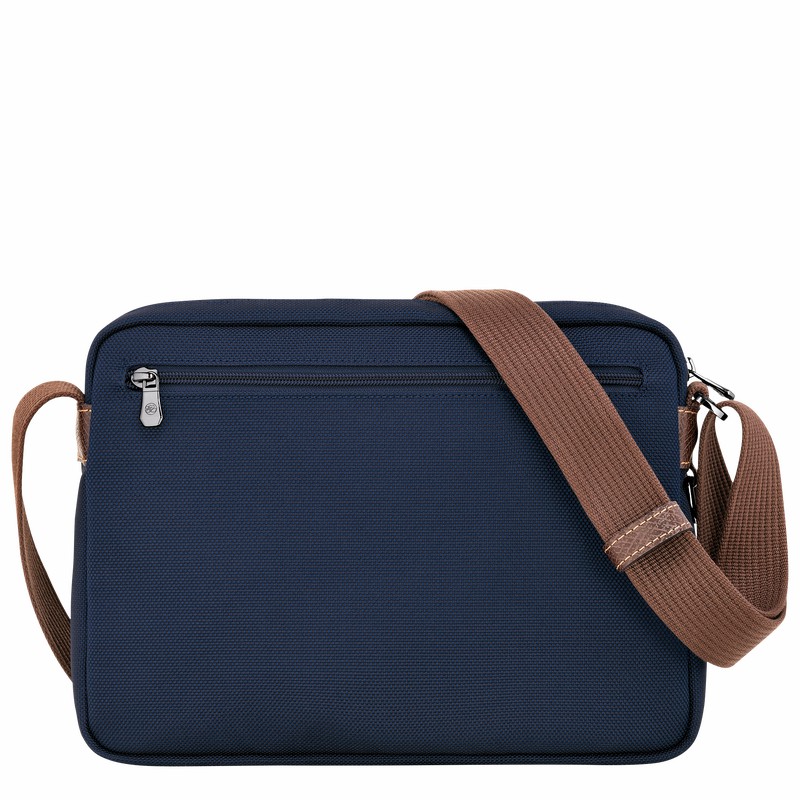 Longchamp Boxford M Camera bag - Recycled canvas Blue USA | 20053080127