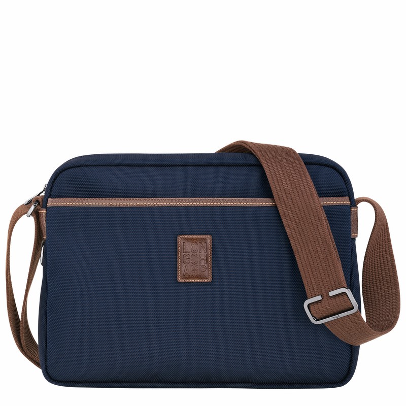 Longchamp Boxford M Camera bag - Recycled canvas Blue USA | 20053080127