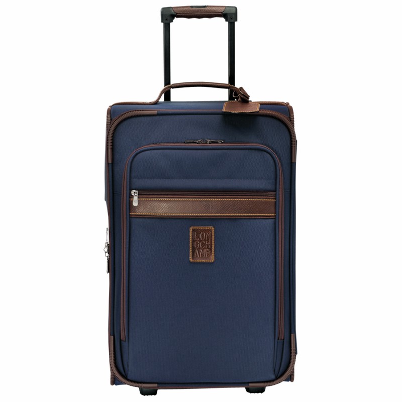 Longchamp Boxford M Suitcase - Recycled canvas Blue USA | L1429080127-