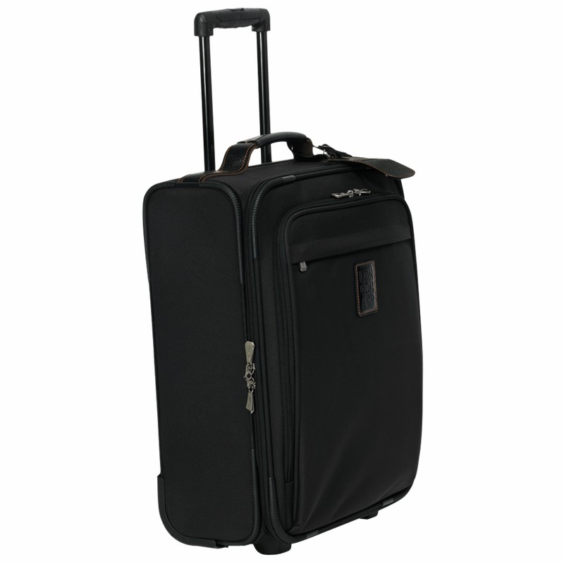 Longchamp Boxford S Suitcase - Recycled canvas Black USA | L1422080001-