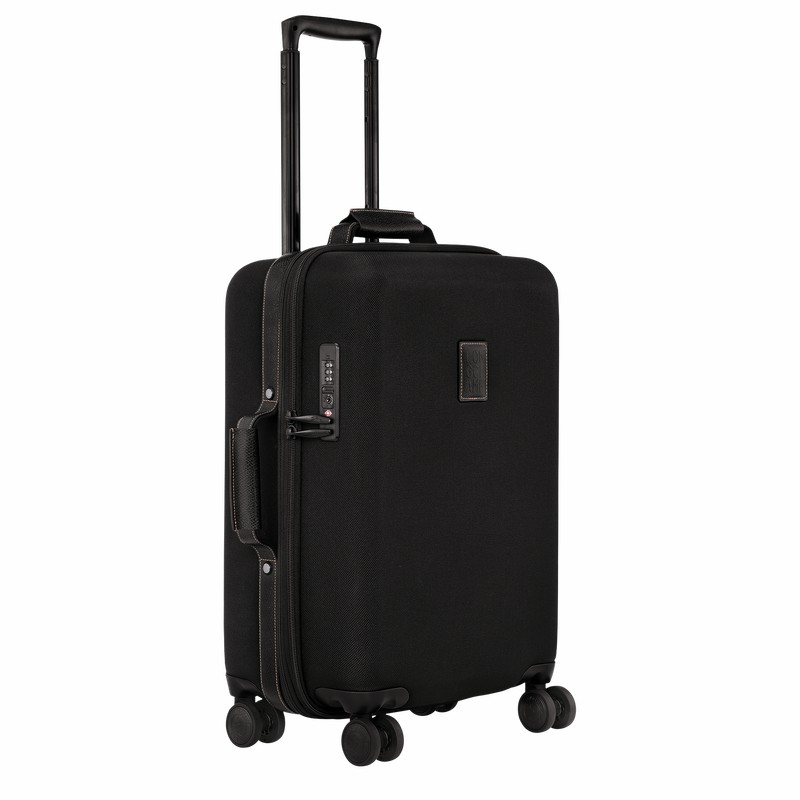 Longchamp Boxford S Suitcase - Recycled canvas Black USA | 24017080001-